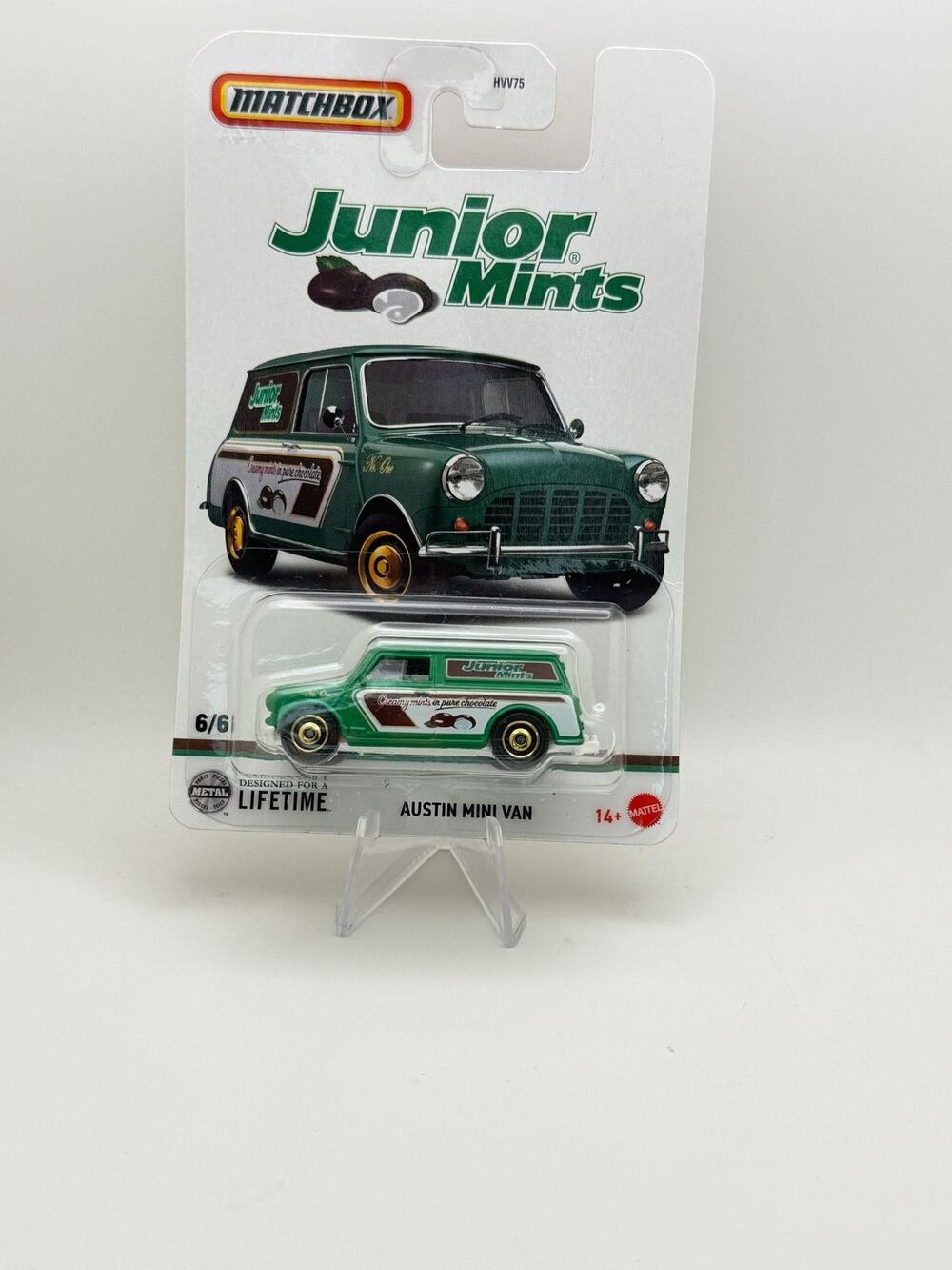 Matchbox Junior Mints Austin Mini Van Diecast Model 1:64 Scale Collectible